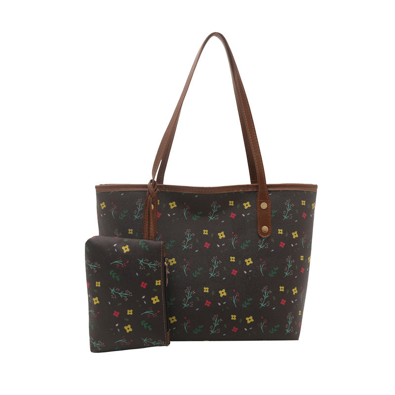 WoFloral gemusterte Strandtasche Brehn