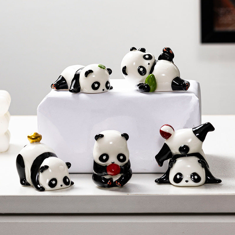 Niedlicher Panda Dekorationsfigur Brehn