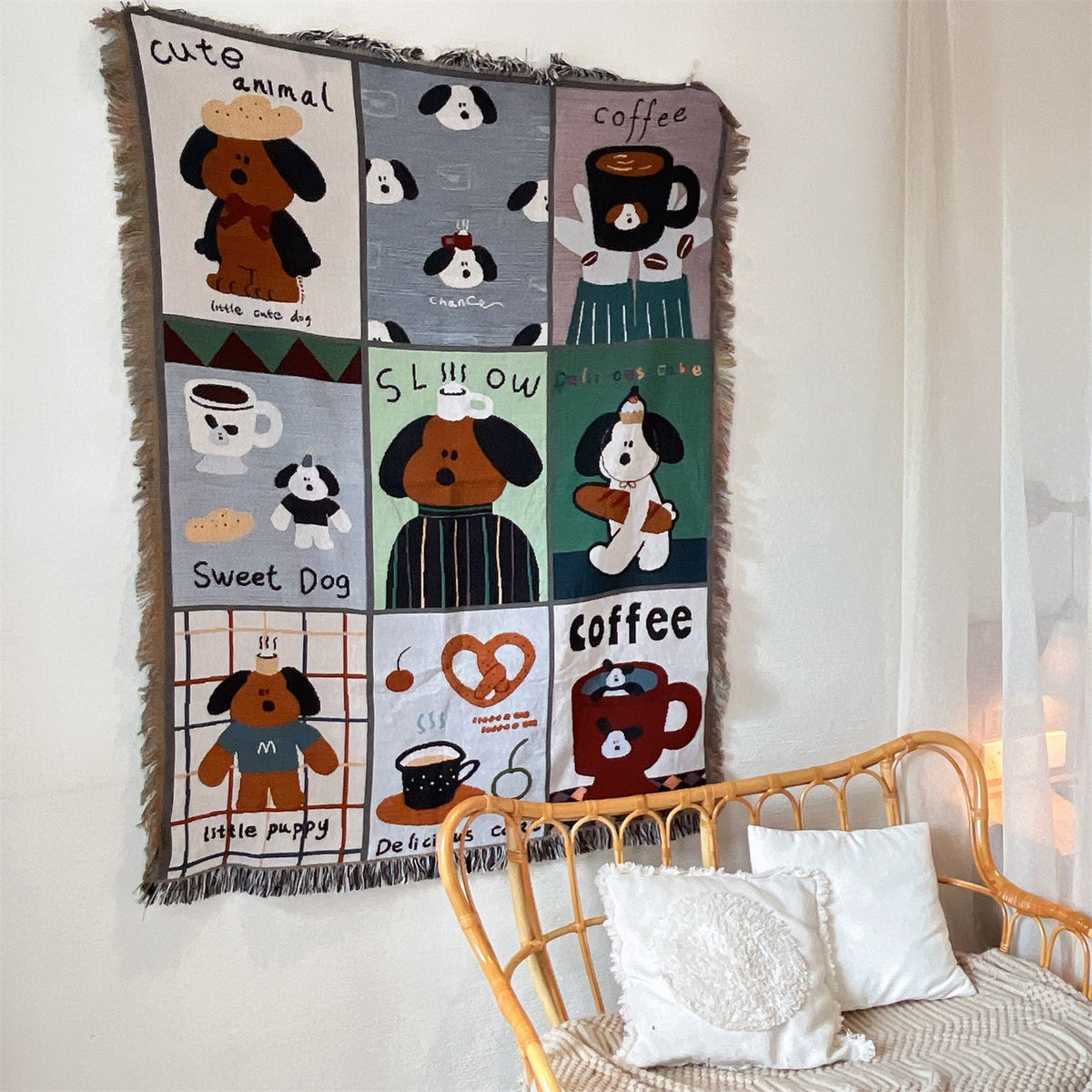 Niedlicher Tier-Themen Dekorations-Teppich