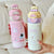 Damen Trinkflasche mit innovativem Deckel Brehn