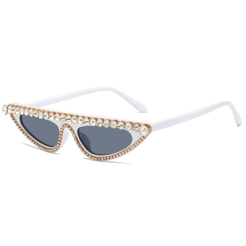 Damen Cat-Eye Sonnenbrille mit funkelndem Steinbesatz Brehn