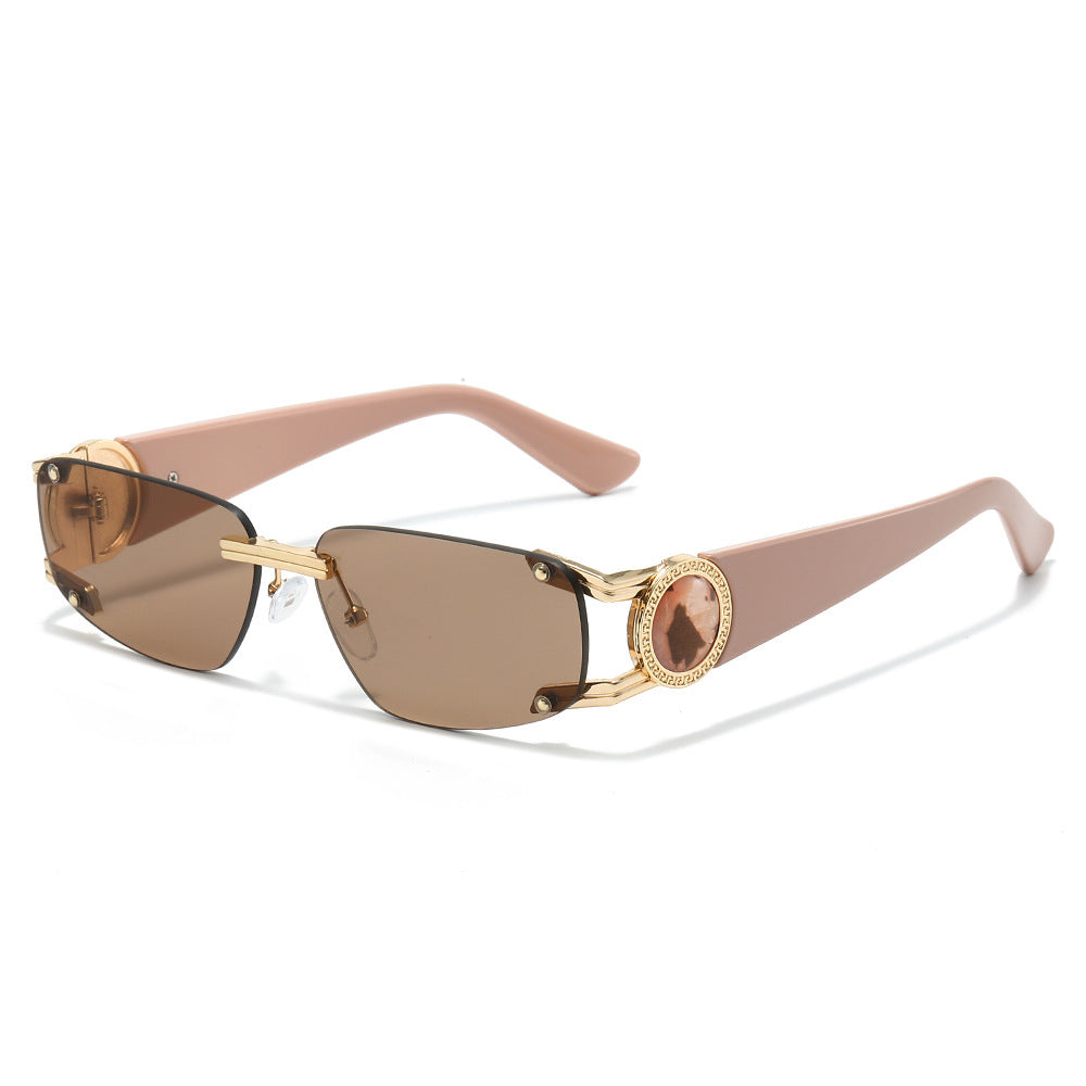 Stylische Minimalistische Rechteckige Sonnenbrille Brehn