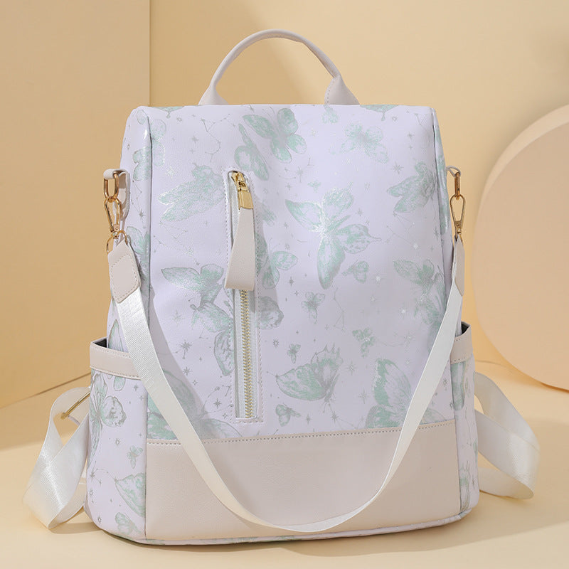 Stylische Schmetterlingsdruck Rucksack Brehn