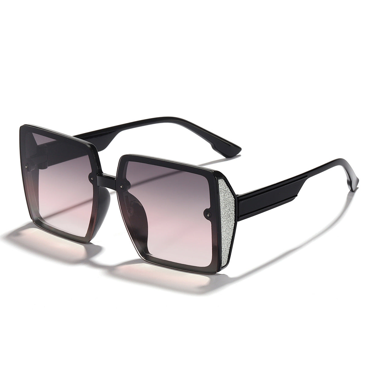 Damen oversized Sonnenbrille mit glänzendem Akzent Brehn