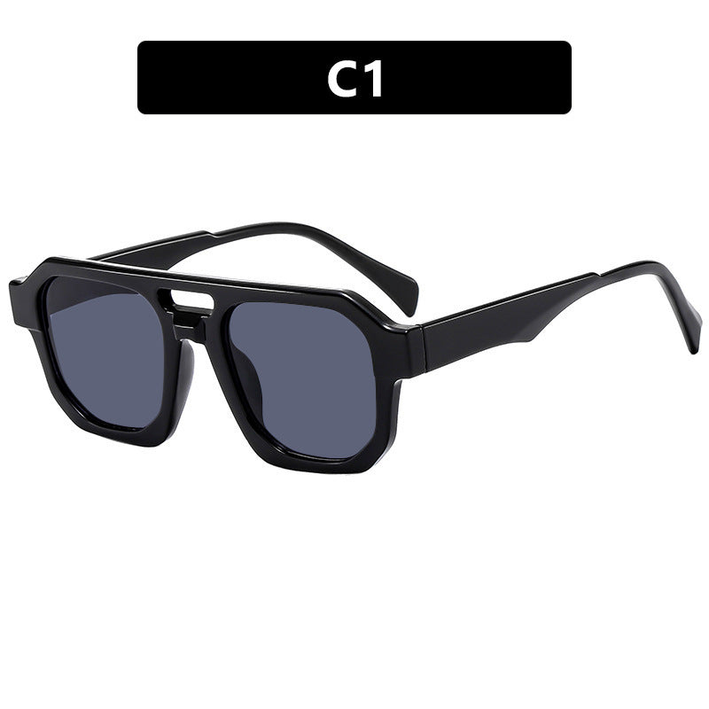 Damen moderne Sonnenbrille mit eckigem Rahmen und UV-Schutz Brehn