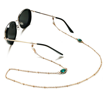 Eleganter mit Edelsteinen verzierter Brillenhalter Brehn