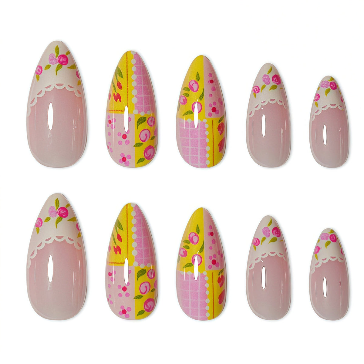 Künstlerische Floral Nagelverzierungen Brehn