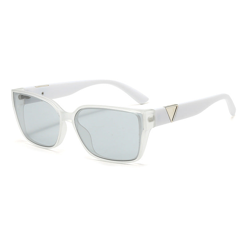 Damen Oversized quadratische Sonnenbrille mit eleganten Akzenten Brehn