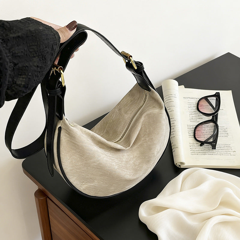 Funktionale weiche Stoff-Schultertasche