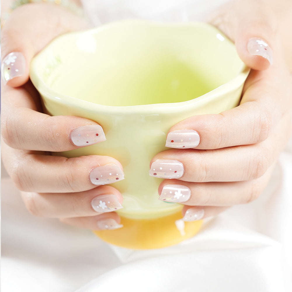 Floral dekorative Press-On Nagelset Brehn