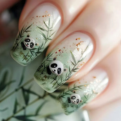 Künstlerisches Panda Nagelkunst Set