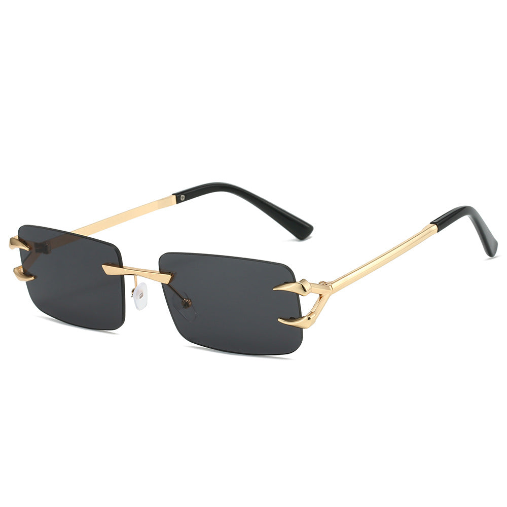 Damen futuristische Sonnenbrille mit innovativem Gestell und witterungsbeständigen Gläsern Brehn