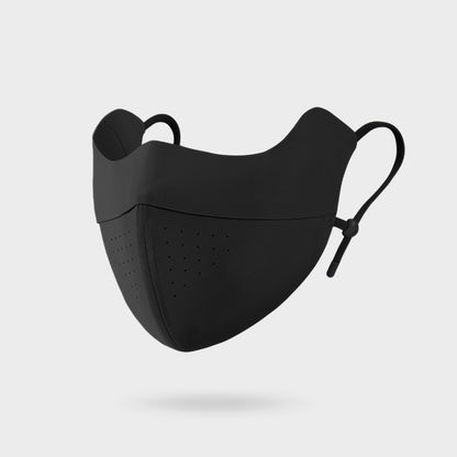 Konturierte Mehrschichtige Atmungsaktive Perforierte Wiederverwendbare Gesichtsmaske mit Verstellbaren Toggle-Ohrschlaufen Brehn