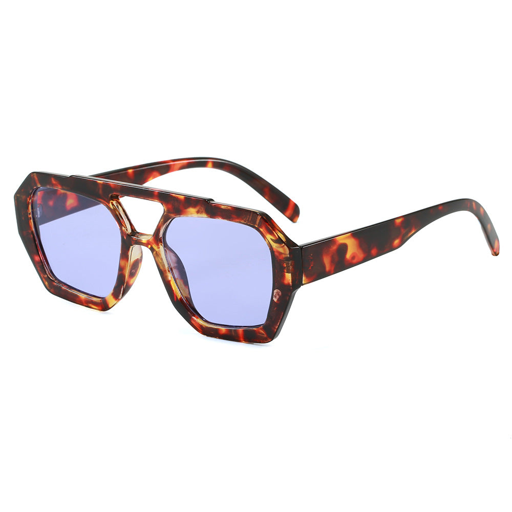 Damen geometrische Sonnenbrille im extravaganten Design Brehn