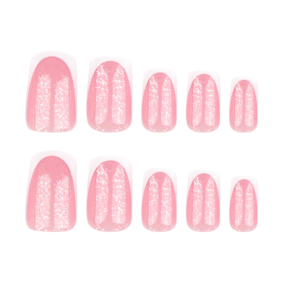 Kunstvolle Nagelverzierungen mit Glitzer und French-Tip Brehn