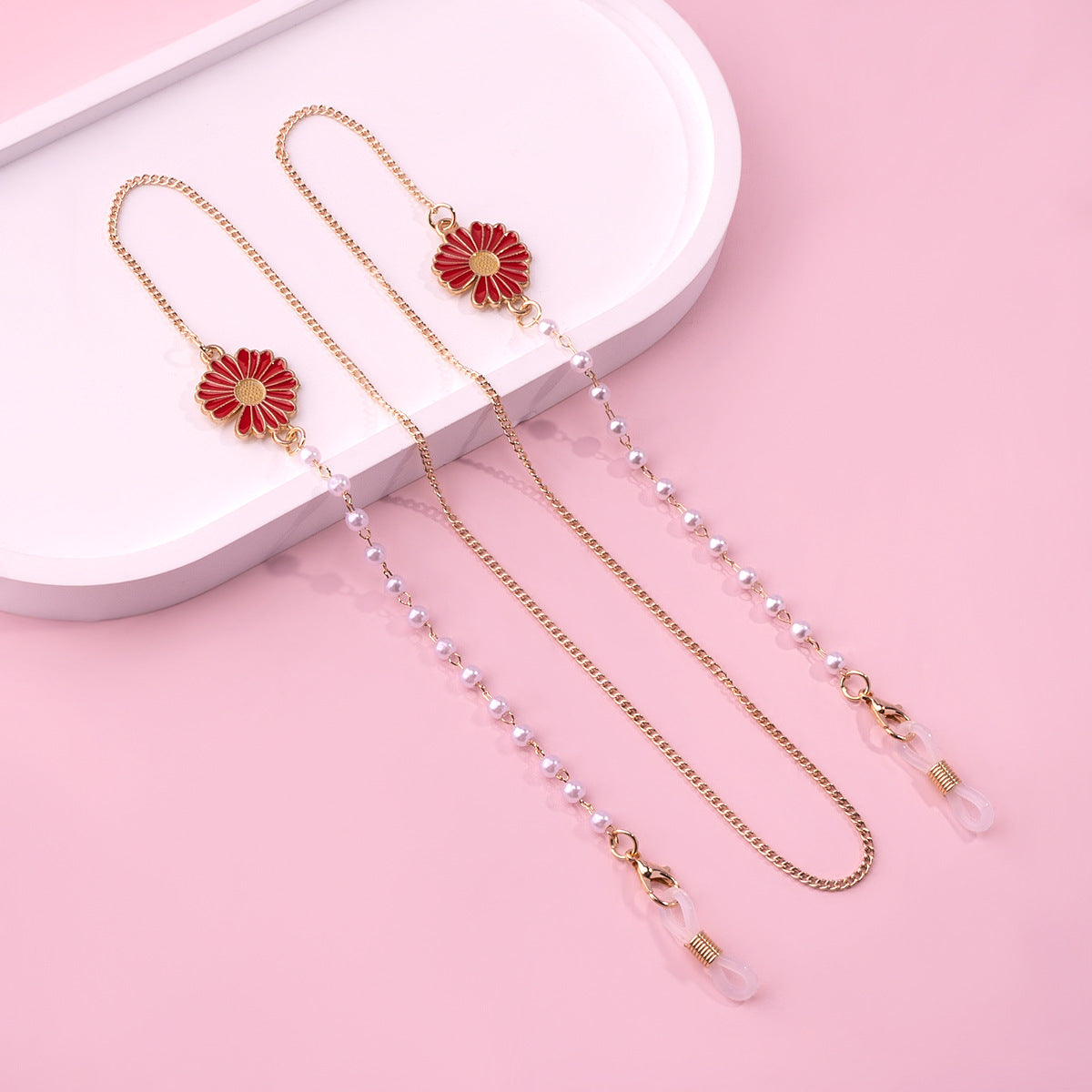 Blumen Design Brillen Kette Brehn