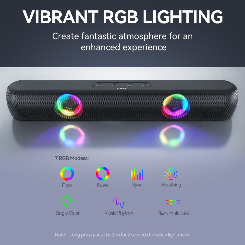 Bluetooth Lautsprecher mit Rgb-Beleuchtung Brehn