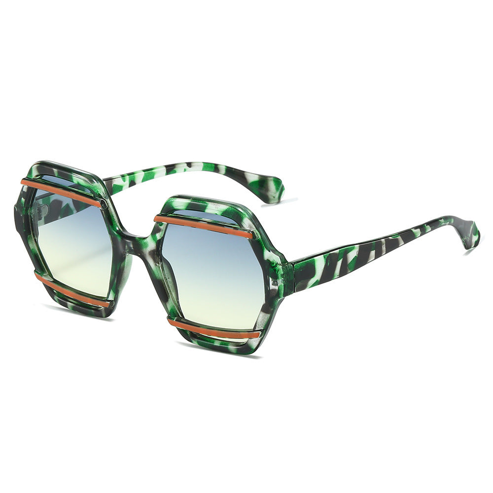 Oversized geometrische Sonnenbrille Brehn