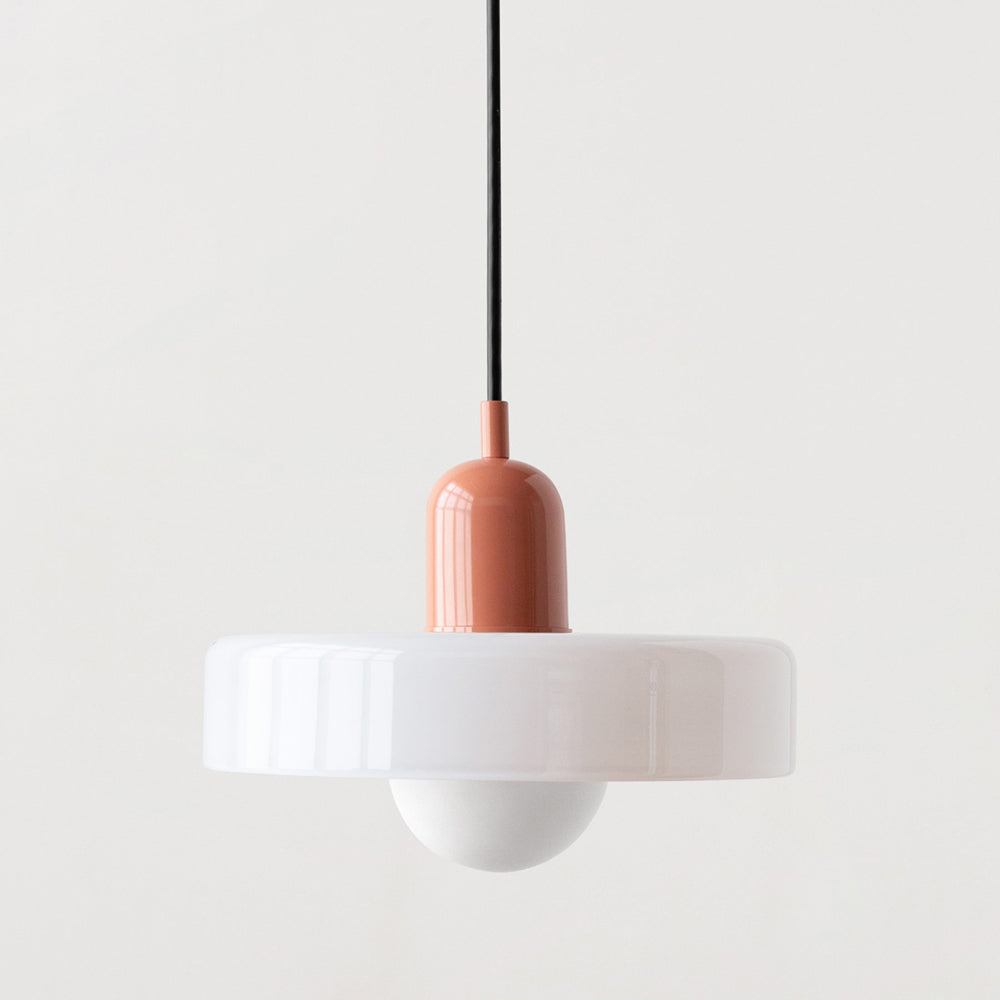 Farbenfrohe Bauhaus-Style Pendelleuchte - StiloGlas | Brehn