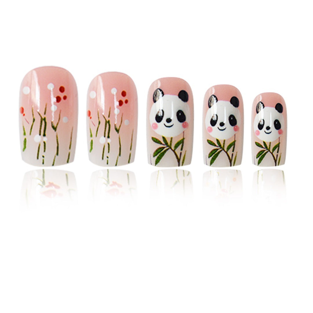 Panda-Themen Nagelkunstverlängerungen Brehn
