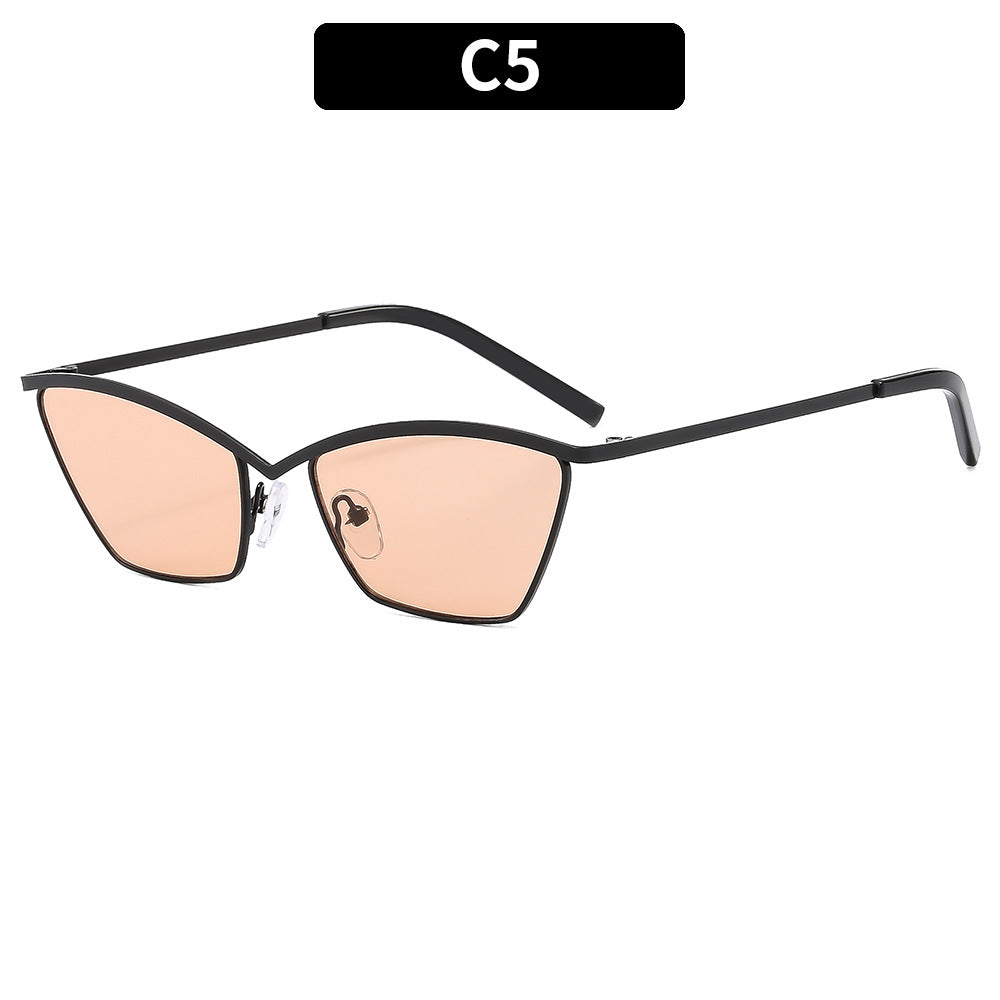 Stylische winkelförmige Katzenaugen-Sonnenbrille