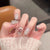 Künstlerisches winterliches Press-On-Nagelset Brehn