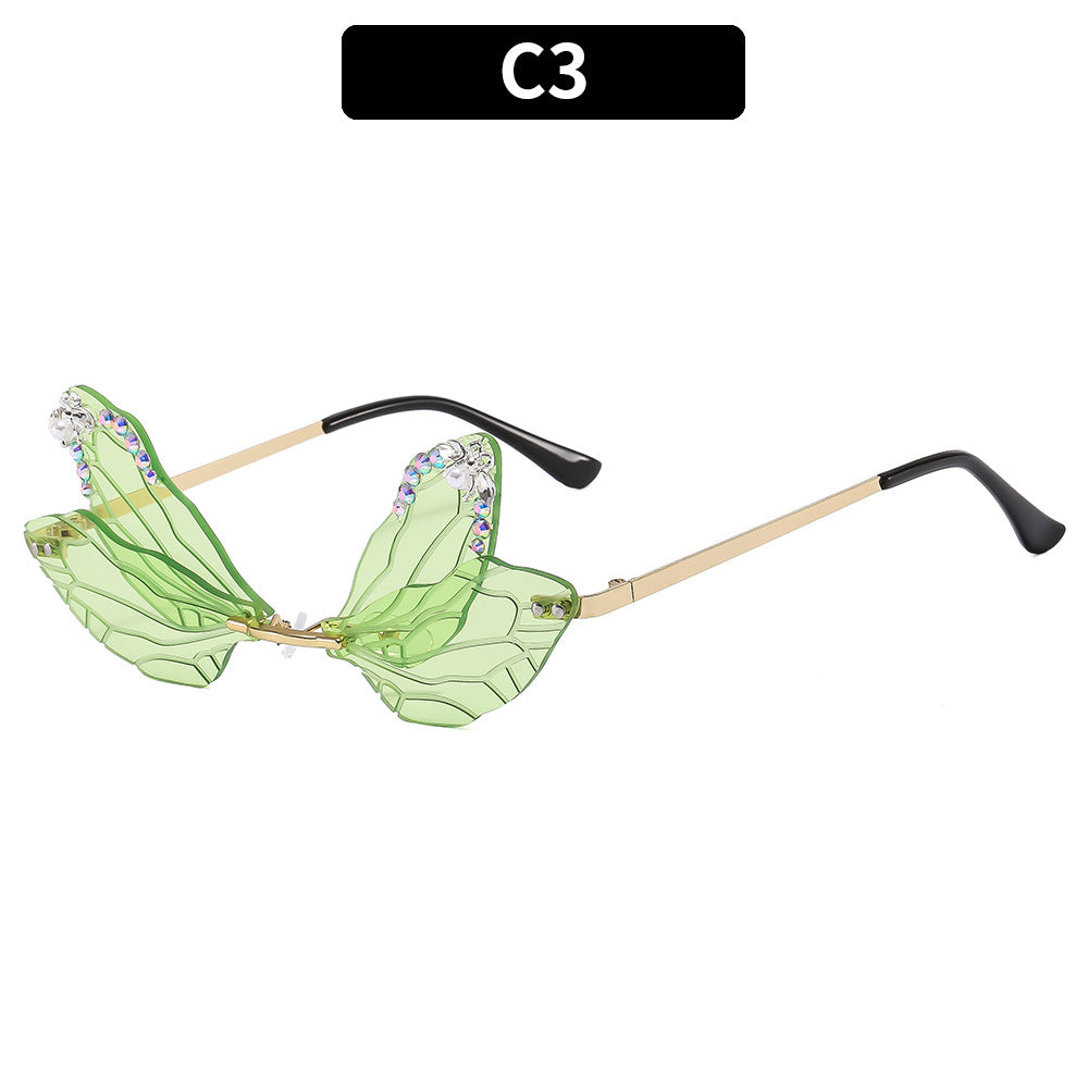 Künstlerische Schmetterlingssonnenbrille