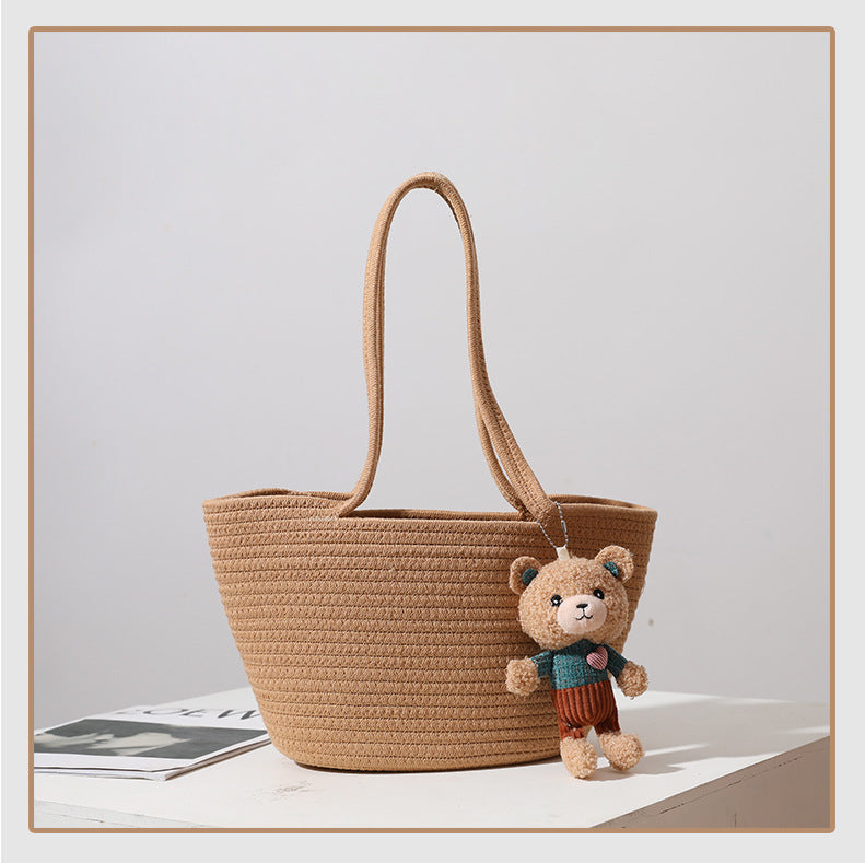 Damen Handgefertigte Strandtasche im modernen Makramee-Stil Brehn