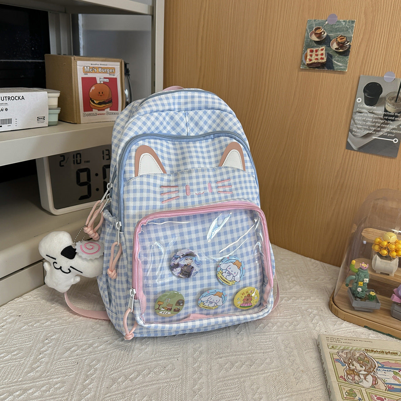 Verspielter Katzen-Themen-Rucksack