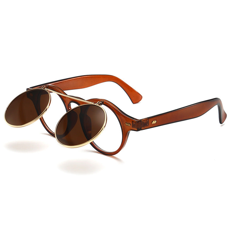 Damen elegante Sonnenbrille mit doppeltem Rahmen Brehn