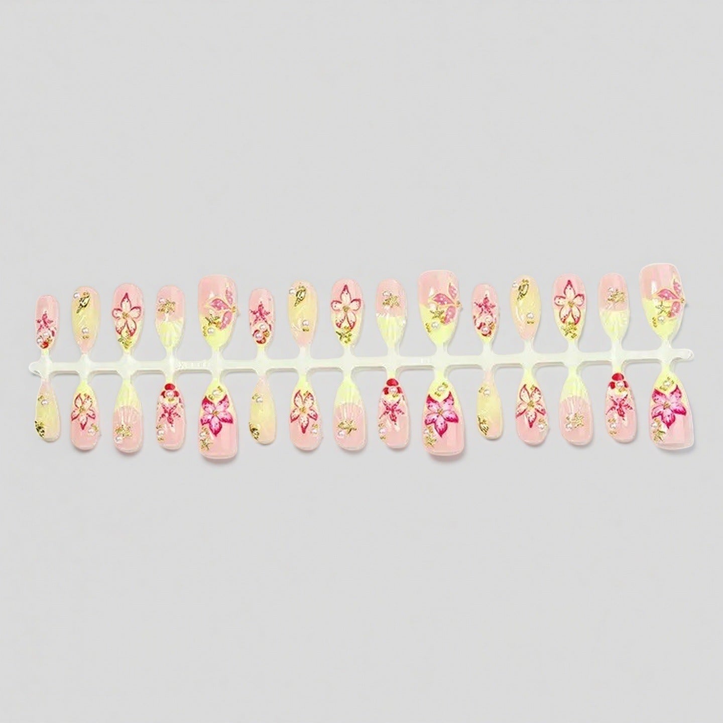 Floral Design Luxus Press-On Nägel Brehn