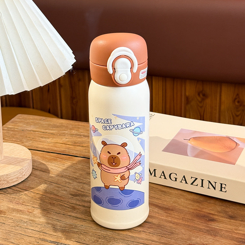 Damen Isolierte Trinkflasche mit bunt gestaltetem Tiermotiv Brehn