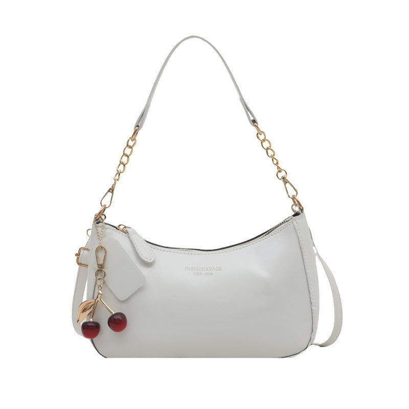 Glänzende lackierte Leder Crossbody-Handtasche