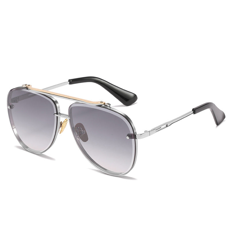 Damen Oversized Piloten-Sonnenbrille mit verstellbaren Nasenpolstern und hochwertigem Metallrahmen Brehn