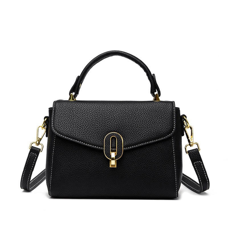 Elegante Strukturierte Top-Handle Handtasche Brehn