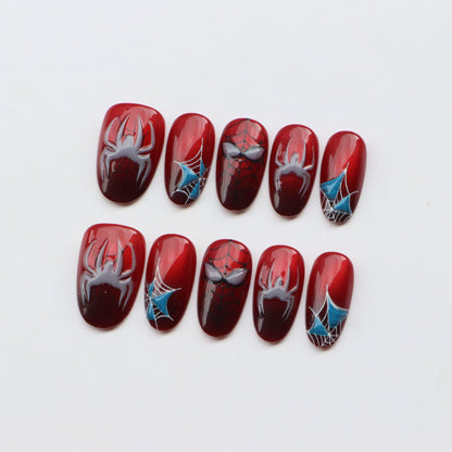 Halloween-Themen-Klebennagel-Set