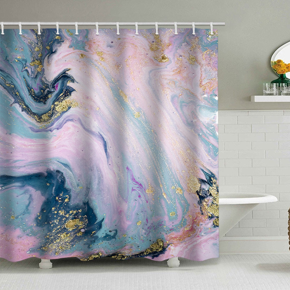 Künstlerisches Marmor Design Duschvorhang Brehn