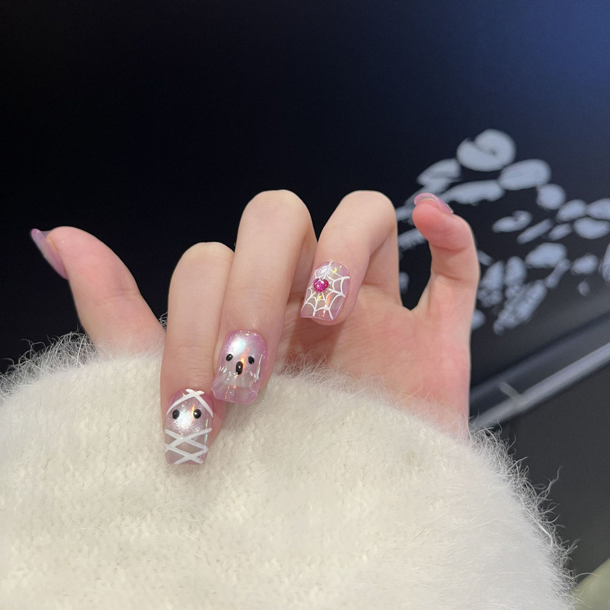 Verspielte Charaktere Press-On Nagelset Brehn