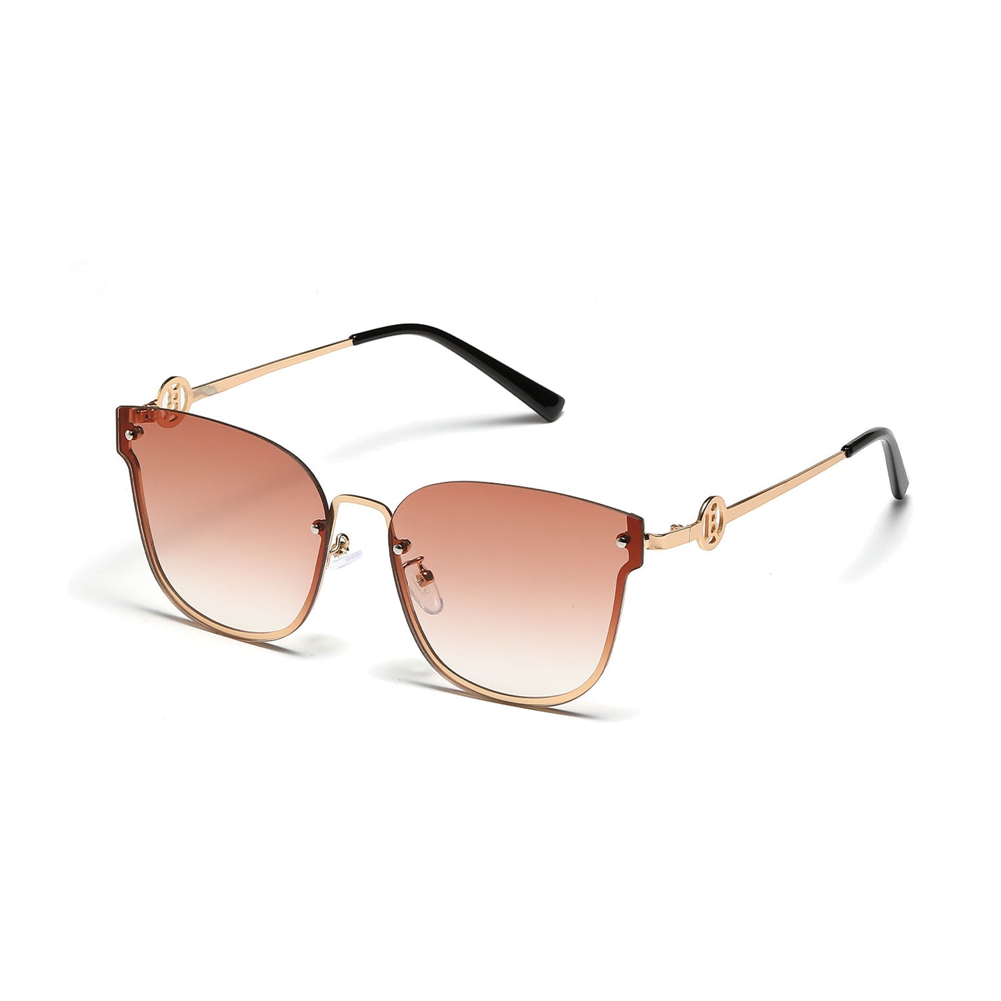 Damen modische oversized Sonnenbrille mit einzigartigem Verlauf Brehn