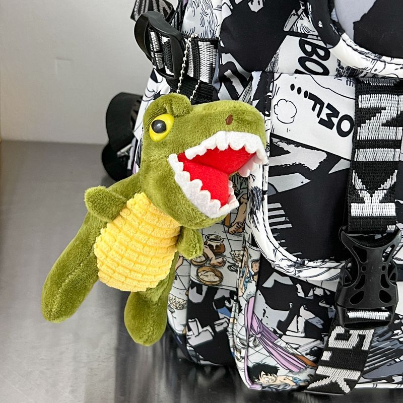 Rucksack Im Comic-Design mit Weichem Plüschanhänger Brehn