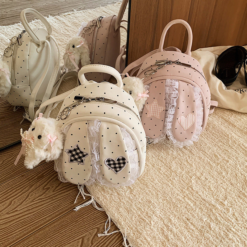 Niedlicher Rucksack mit Detailreicher Hasenohren-Applikation Brehn