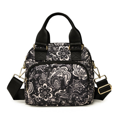 Stylische Blumendruck-Handtasche Brehn