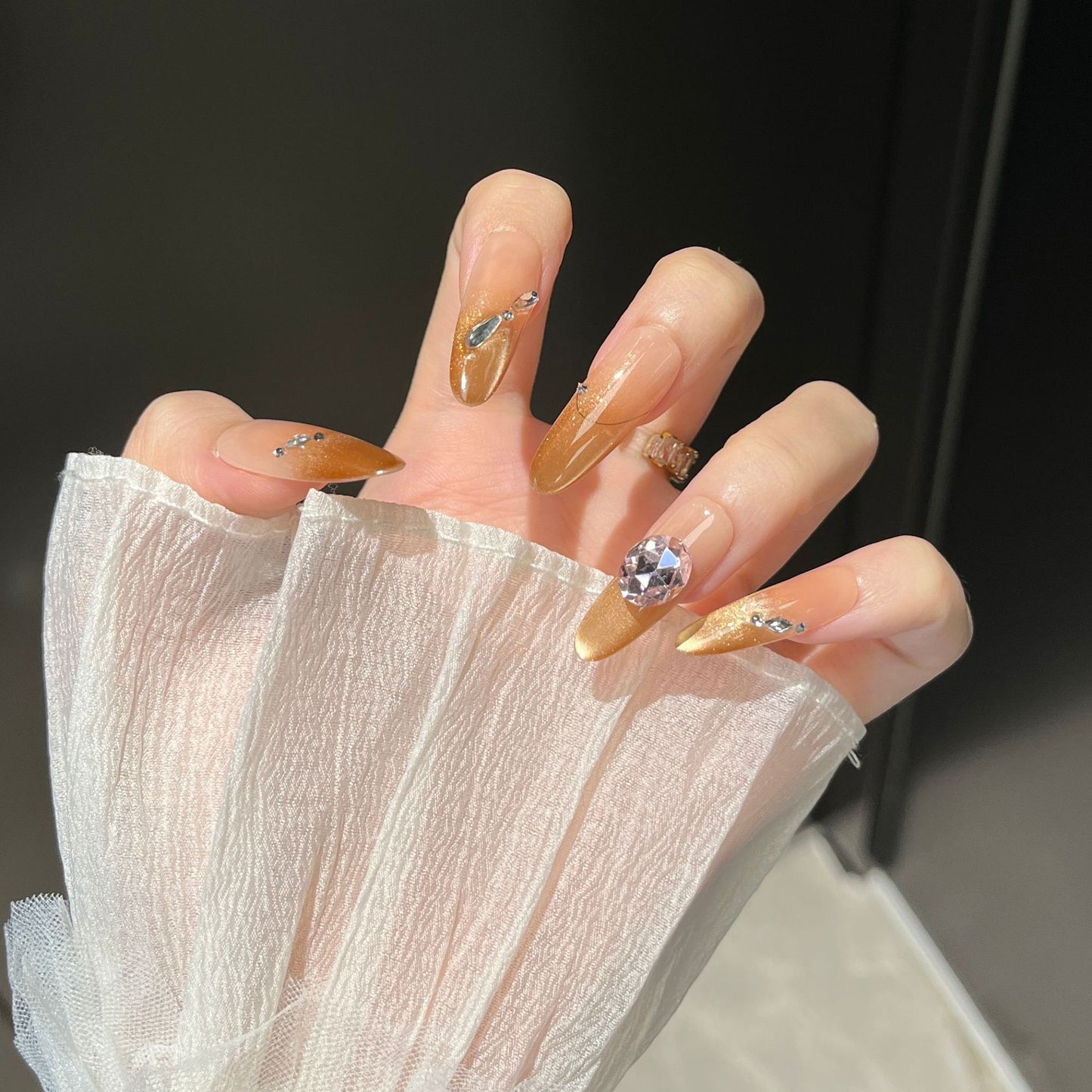 Glamouröse Lange Stiletto Press-On Nail Extensions Brehn