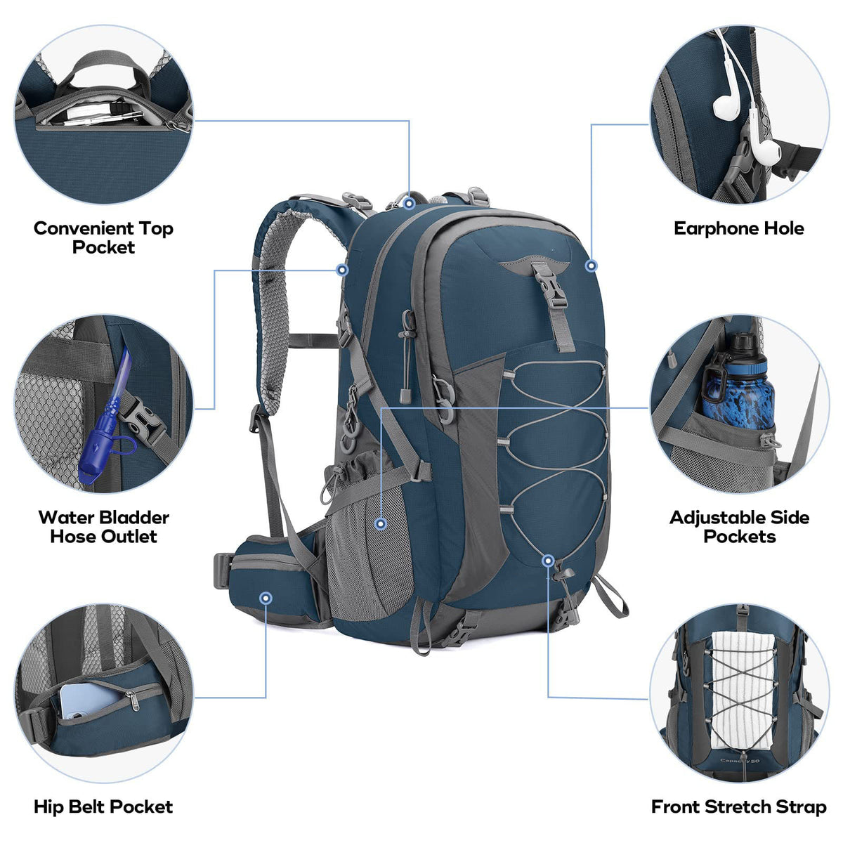 Multifunktionaler Outdoor-Abenteuer-Rucksack Brehn