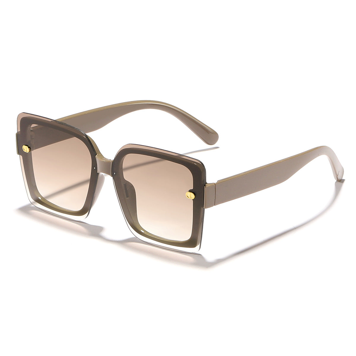 Damen modische Sonnenbrille mit quadratischem Design und hochwertigem Rahmen Brehn