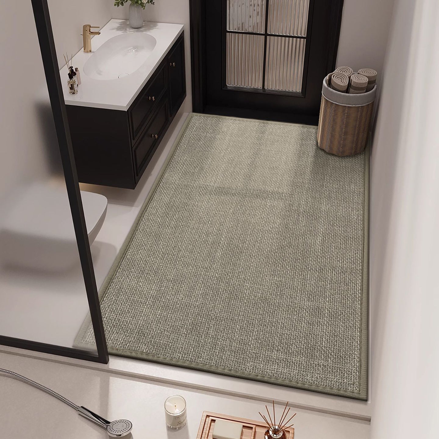 Luxuriöse saugfähige Badematte Brehn