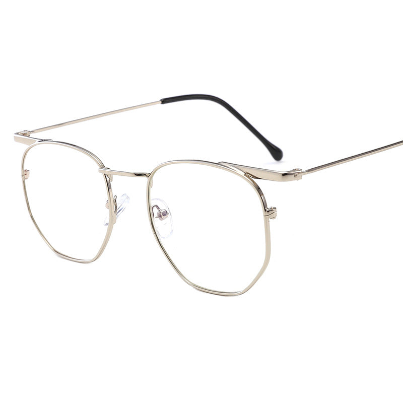 Damen modische geometrische Sonnenbrille mit elegantem Metallrahmen Brehn