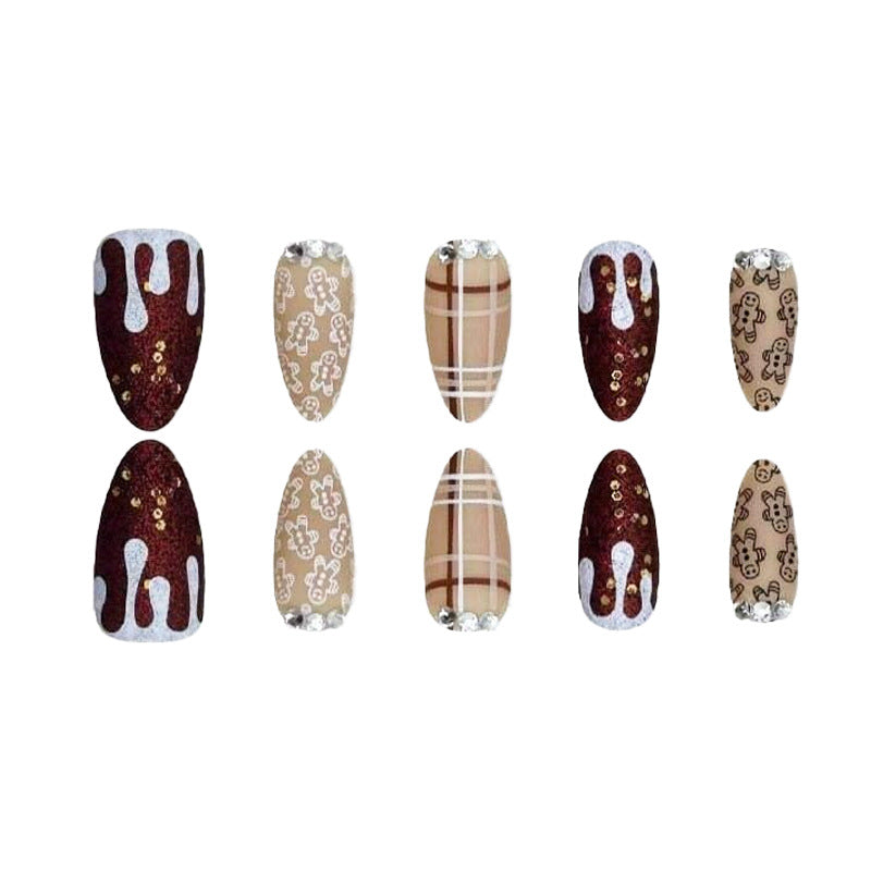 Festliche Lebkuchen-Themen Druck-Nägel Brehn