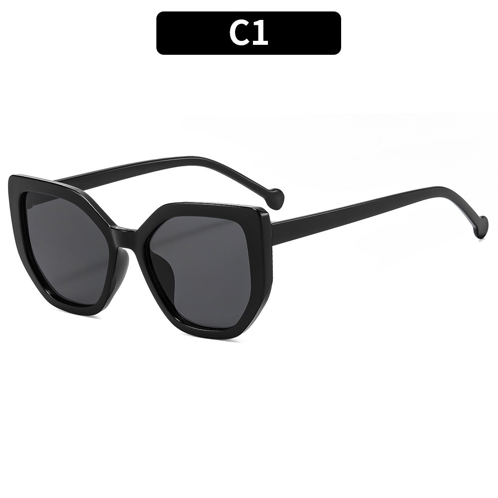 Übergroße geometrische Sonnenbrille Alltagsstil