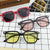 Damen moderne quadratische Sonnenbrille mit minimalistischer Rahmenstruktur Brehn
